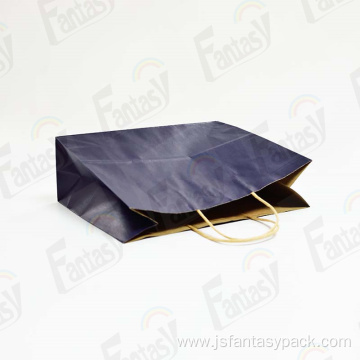 Customise Clothing Shopping Package Black Paper Bag